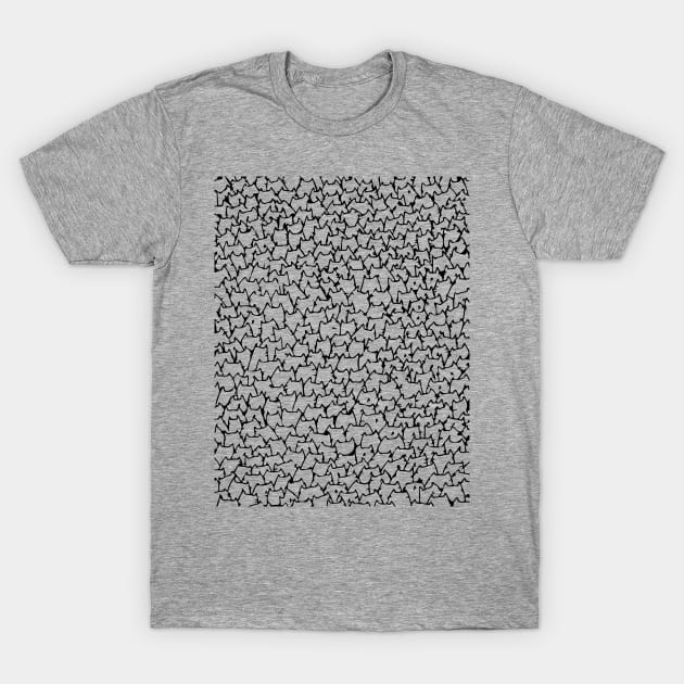 Cats pattern T-Shirt by Amasea